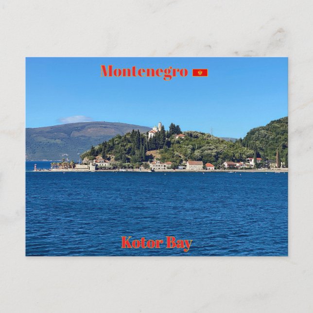Kotor Bay in Montenegro Postkarte (Vorderseite)