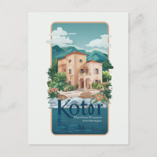 Kotor Maritime Museum Postcard Travel #Histor Postkarte