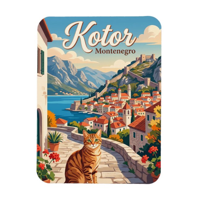 Kotor, Montenegro Montenegro Magnet (Vertikal)