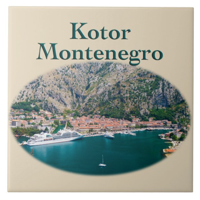 Kotor, Montenegro: Stari Grad Fliese (Vorderseite)