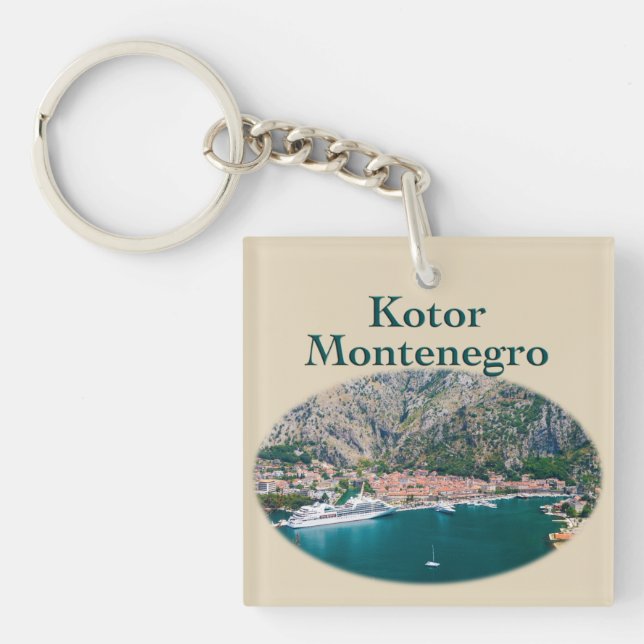Kotor, Montenegro: Stari Grad Schlüsselanhänger (Vorderseite)