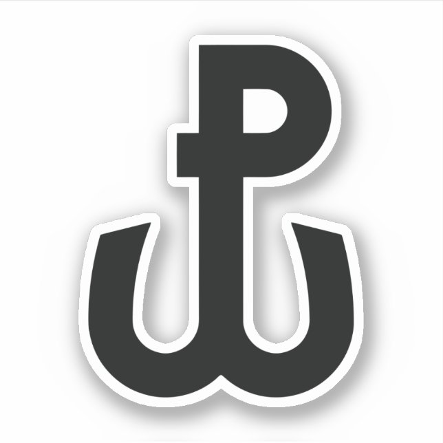 Kotwica Symbol Aufkleber (Vorderseite)
