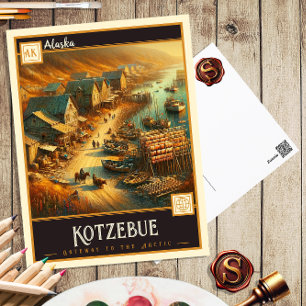 Kotzebue, Alaska Vintage Ansichtskarte Postkarte