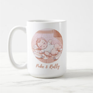 “Kotzen und Wiederaufstehen Lustiges Babyshirt Kaffeetasse