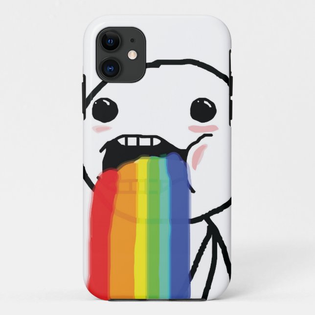 Kotzende Regenbogen Case-Mate iPhone Hülle (Rückseite)