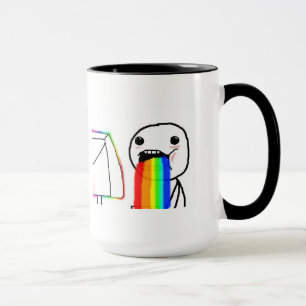 Kotzende Regenbogen Tasse