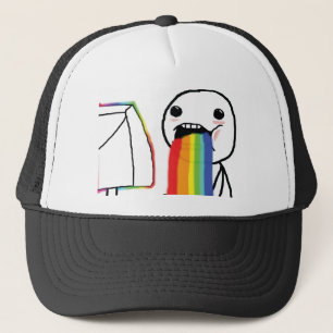 Kotzende Regenbogen Truckerkappe