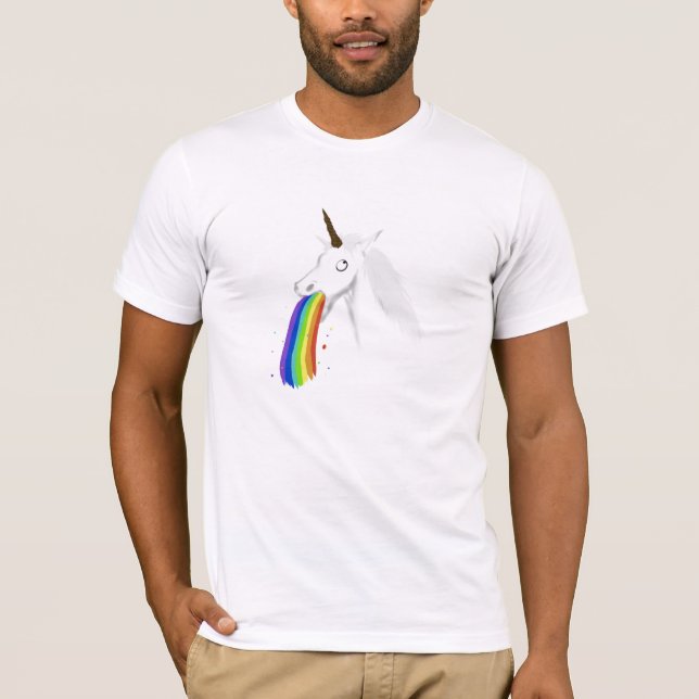 Kotzender Unicorn-T - Shirt #2 (Vorderseite)