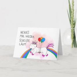 Kotzendes Einhorn Dankeskarte