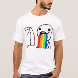 Kotzendes Regenbogen Meme Shirt