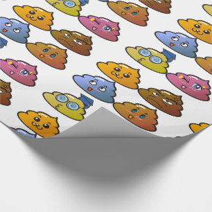 KOTZEREGENBOGENFARBEN LUSTIGES GEBURTSTAG-EINPACKP GESCHENKPAPIER