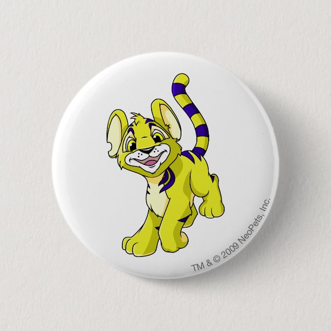 Kougra Gelb Button (Vorderseite)