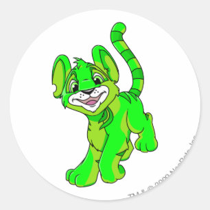 Kougra Glows Runder Aufkleber