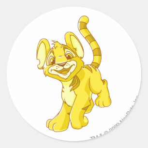 Kougra Gold Runder Aufkleber