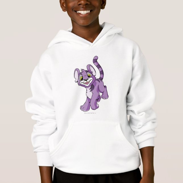 Kougra lila hoodie (Vorderseite)