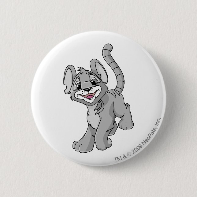 Kougra Silber Button (Vorderseite)