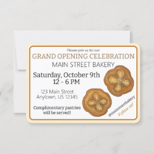 Kouign Amann Konditorei French Bakery Grand Openin Einladung