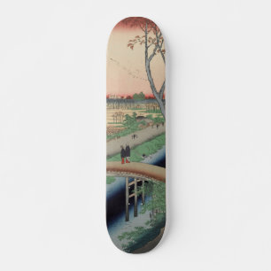 Koume Embankment Vintag Ukiyo-e Japanisch Art Skateboard