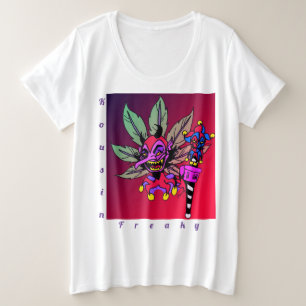 Kousin Freaky Devil Weed Große Größe T-Shirt