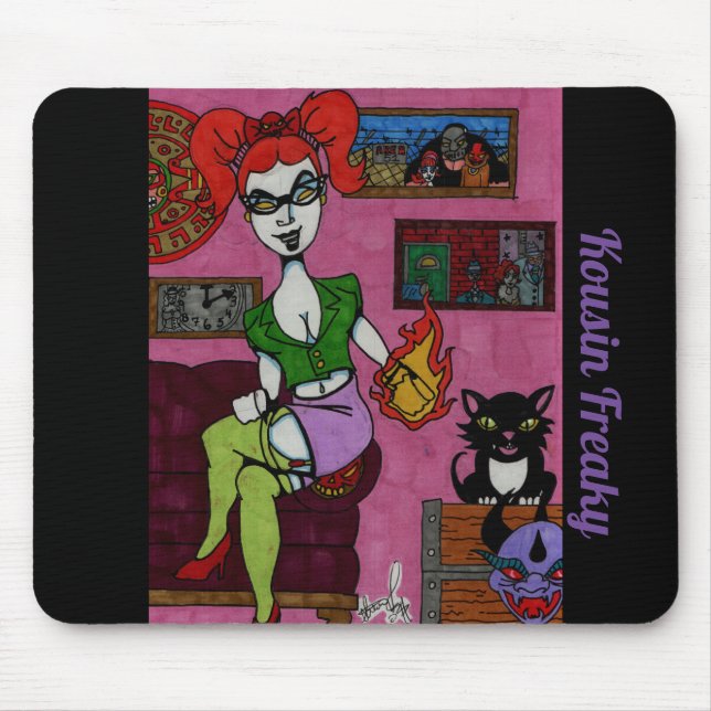 Kousin Freaky Weihnachten  Mousepad (Vorne)