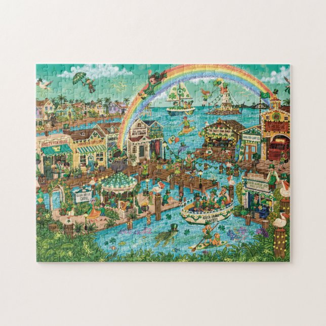 Kouta Kerplop Keys St. Patrick's Day-Feier Puzzle (Horizontal)