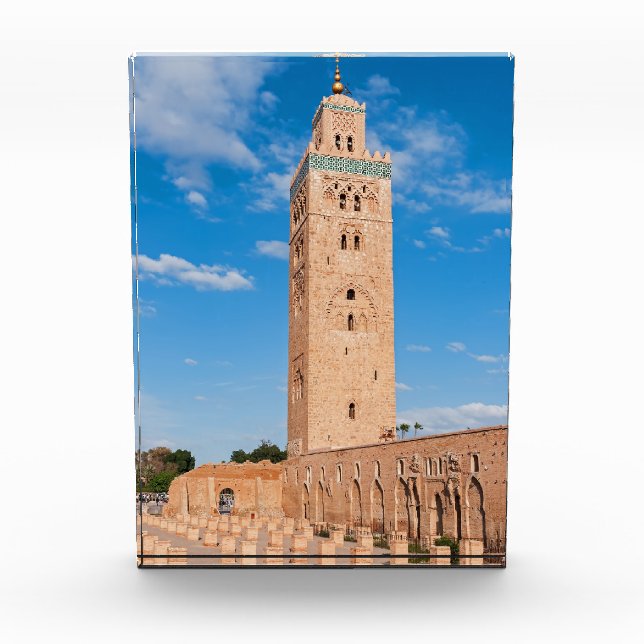 Koutoubia Moschee - Marrakesch, Marokko Fotoblock (Vorderseite)