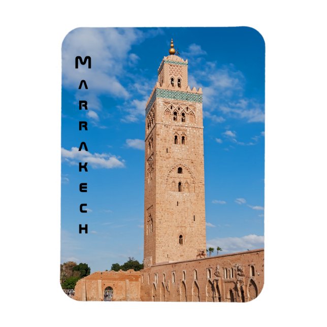 Koutoubia Moschee - Marrakesch, Marokko Magnet (Vertikal)