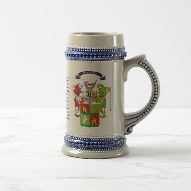 Kovacs, die Geschichte, die Bedeutung und das Bierglas (Rechts)