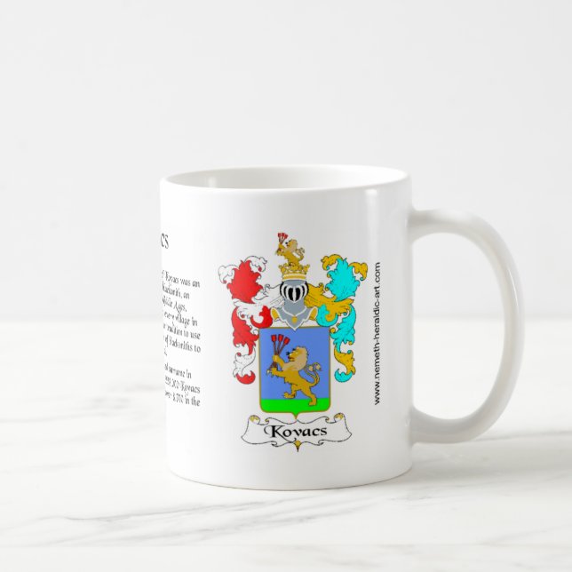 Kovacs Wappen Tasse (Rechts)
