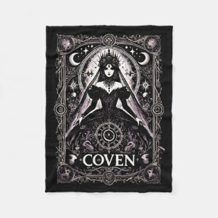 Koven gotische Hexe Junggesellinnenabschied heidni Fleecedecke