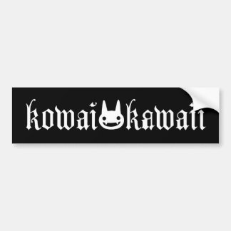 Kowai/Kawaii Logo-Autoaufkleber Autoaufkleber
