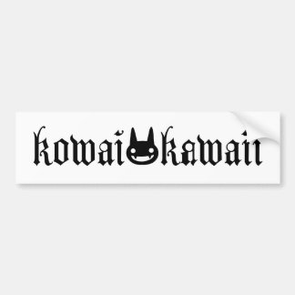 Kowai/Kawaii Logo-Autoaufkleber Autoaufkleber