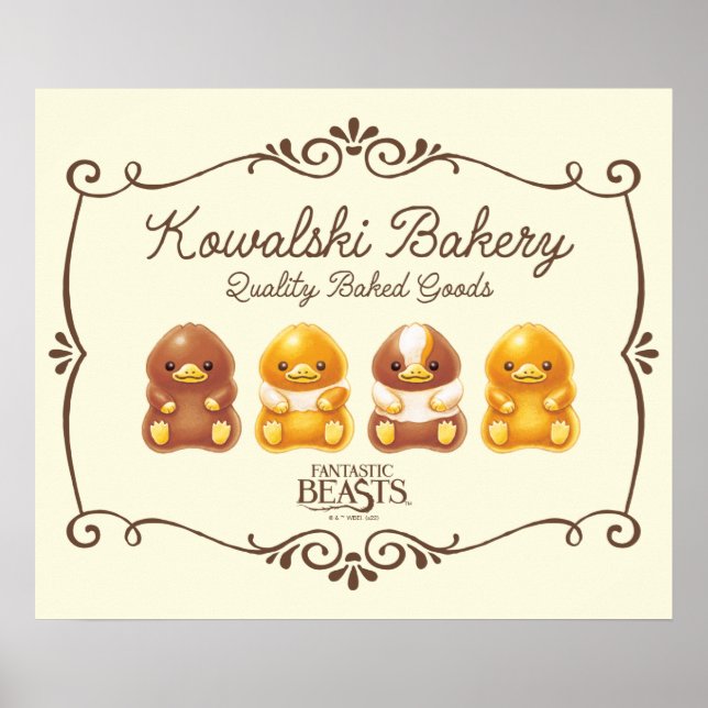 Kowalski Bäckerei - Baby Nifflers Poster (Vorne)