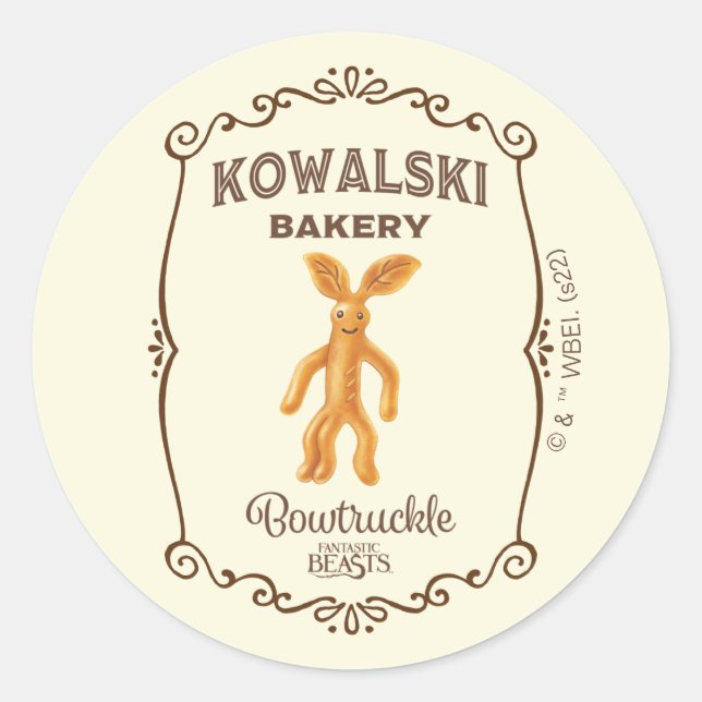 Kowalski Bäckerei - Bowtruckle Runder Aufkleber (Vorderseite)