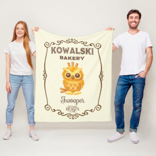 Kowalski Bäckerei Fwooper Fleecedecke