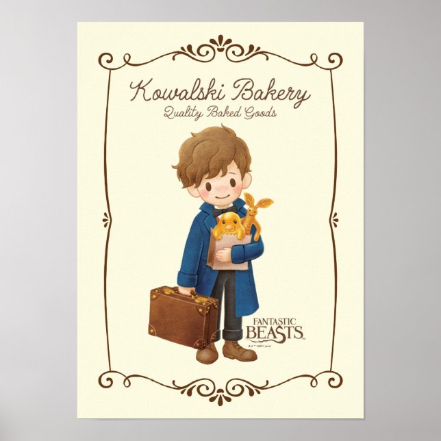 Kowalski Bäckerei - Newt Scamander Poster (Vorne)