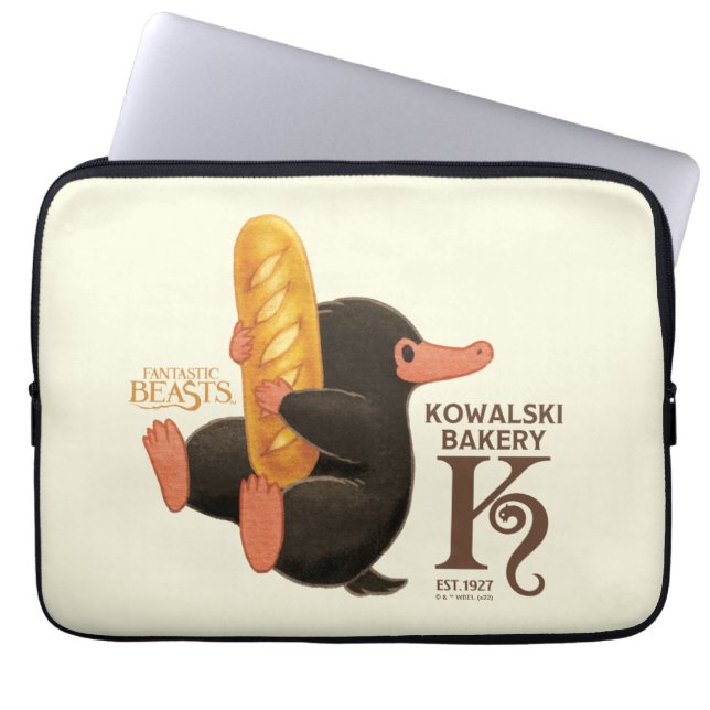 Kowalski Bäckerei - Niffler mit Brot Laptopschutzhülle (Vorderseite)