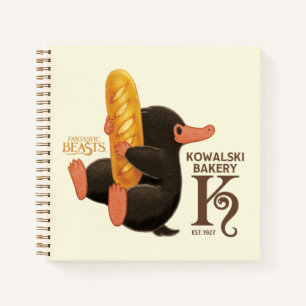 Kowalski Bäckerei - Niffler mit Brot Notizbuch