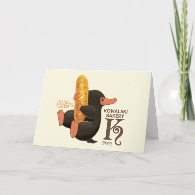 Kowalski Bakery - Niffler With Bread Karte (Vorderseite)