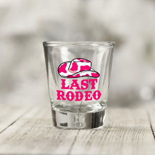 Kowgirl-Disco Letztes Rodeo-Junggesellinnenabschie Schnapsglas