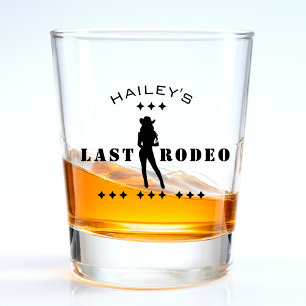 Kowgirl-Rodeo-Hochzeit-Junggesellinnenabschied Schnapsglas