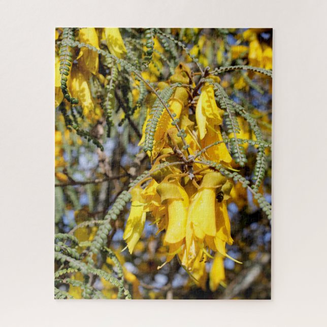 Kowhai Blume Puzzle (Vertikal)