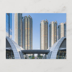 Kowloon-Stations-Gewerkschafts-Quadrat, Hong Kong Postkarte