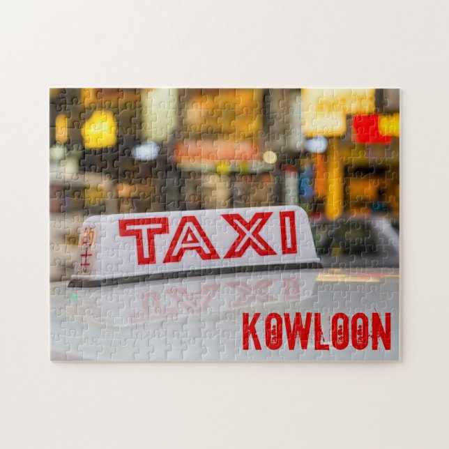 Kowloon Taxi in Urban Hongkong Puzzle (Horizontal)
