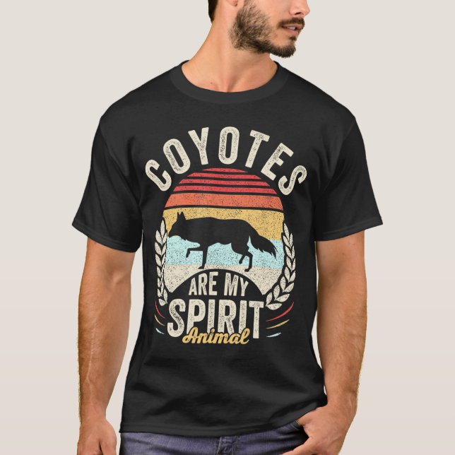 Koyoten sind mein Geist Tierkoyoten von Lover T-Shirt (Vorderseite)