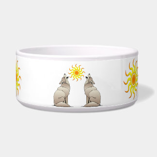 KOYOTES, DIE EINEN SOUTHWESTERSUN LEBENDEN NAPF