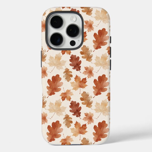 Koziales Herbstblattmuster Case-Mate iPhone Hülle (Rückseite)