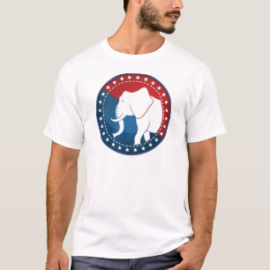 Kozzi-illustrated-image-of-a-elephant-badge-5000x5 T-Shirt