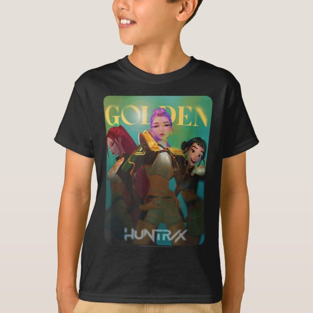 Kp Demon Hunters Halloween Huntrix Golden Photocar T-Shirt (Vorderseite)