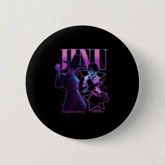 Kp Demon Hunters Halloween Jinu Showcase Y2k Style Button (Vorderseite)